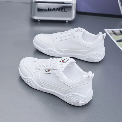 Lace Up Round Toe Flat Athletic