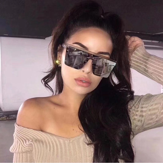 New Black Square Sunglasses Fashion Retro Mirror Sun Glasses