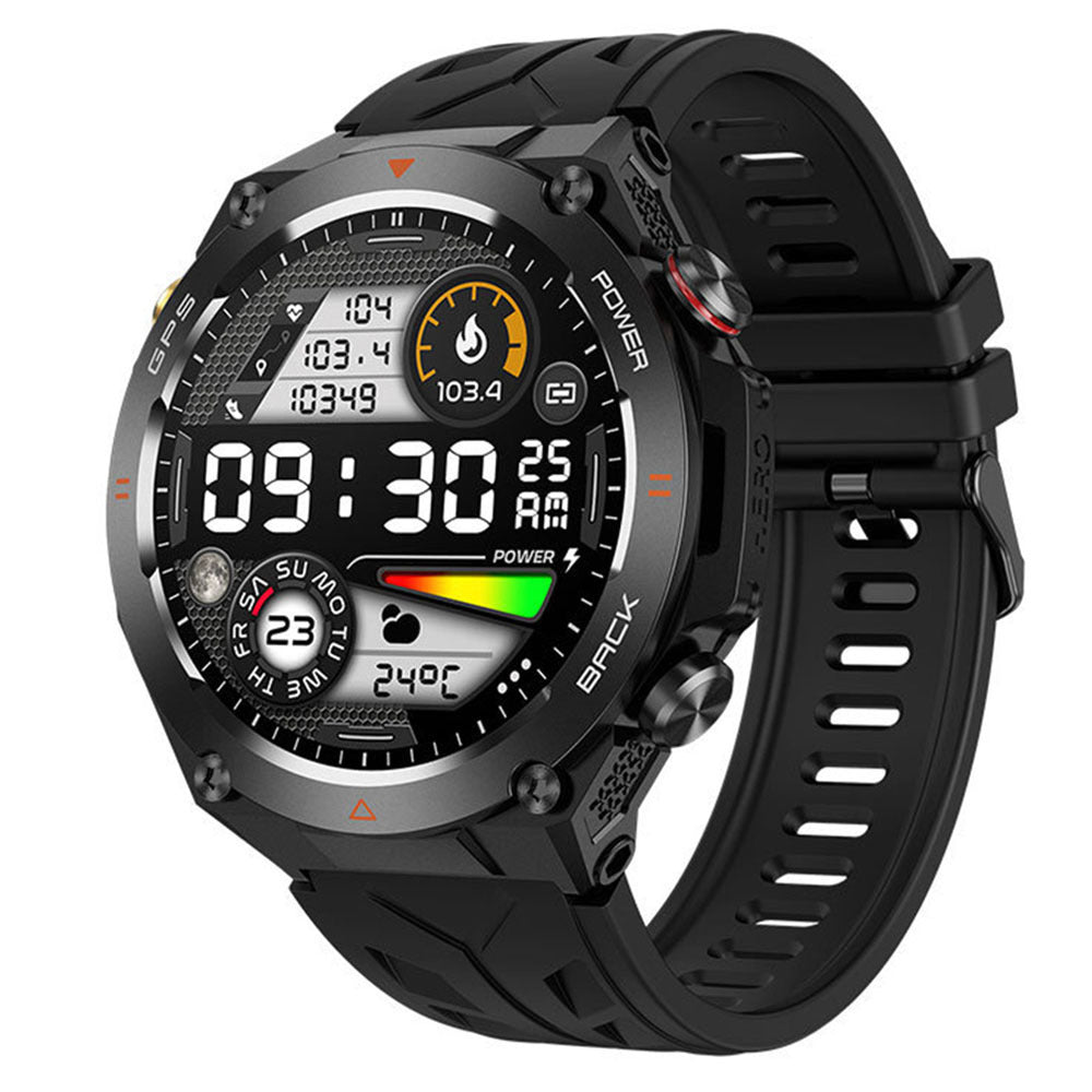 smartwatch Bluetooth call heart rate blood pressure outdoor 1.45 inch men's altitude