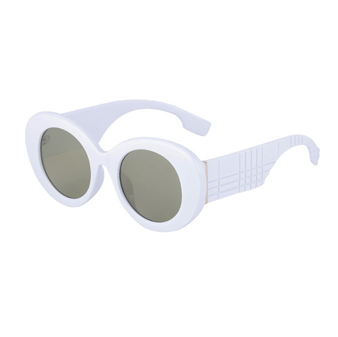 New retro oval frame sunglasses  UV protection sunglasses