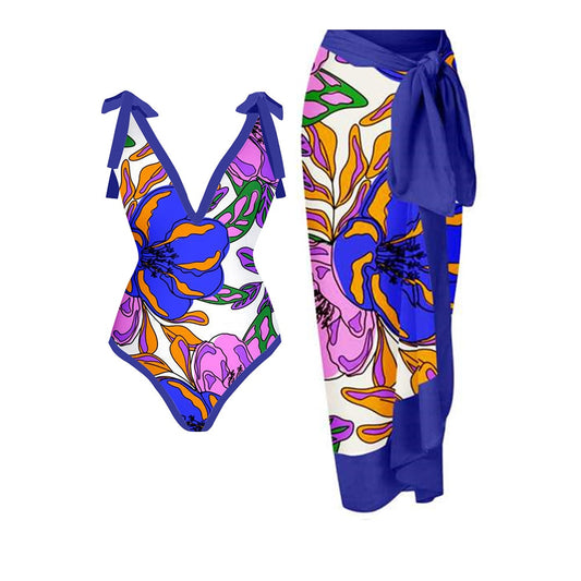 One Piece Swimsuit & Cover up Dress Designer Bathing Suit Summer Surf Wear